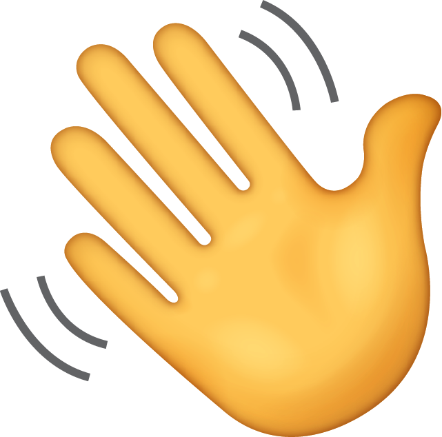 Hand-wave emoji